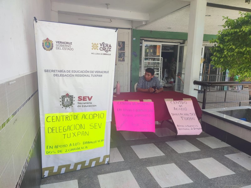 Instalan en Tuxpan punto de acopio para apoyar a Zongolica