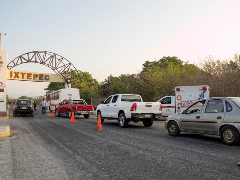 Instalan filtro clínico en el acceso de Ciudad Ixtepec