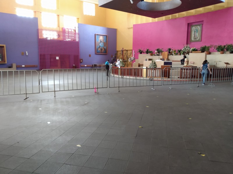 Instalan filtros sanitarios en iglesia de Guadalupe en Tuxtla Gutiérrez