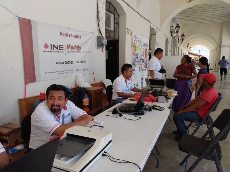 Instalan módulo del INE en Santo Domingo Tehuantepec