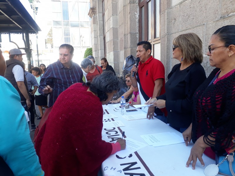 Instalan módulos contra aumento de tarifa a transporte