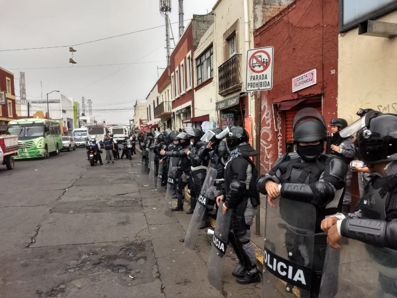 Instalan Operativo policial en alrededores de Mercado Independencia