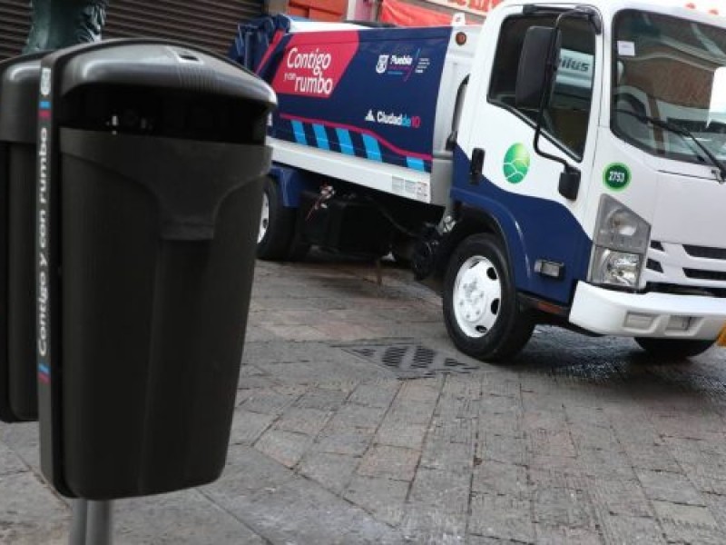Instalarán botes de basura en juntas auxiliares de Puebla