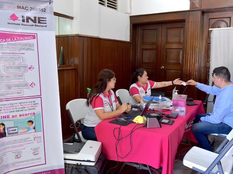Funcionará módulo itinerante del INE en Palacio Municipal de Hermosillo