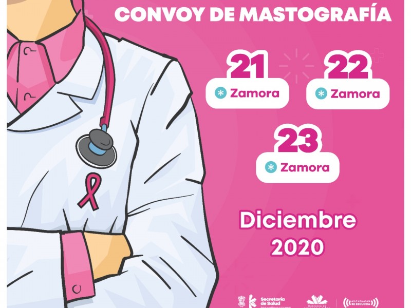 Instalarán unidad móvil de mastografía en Zamora