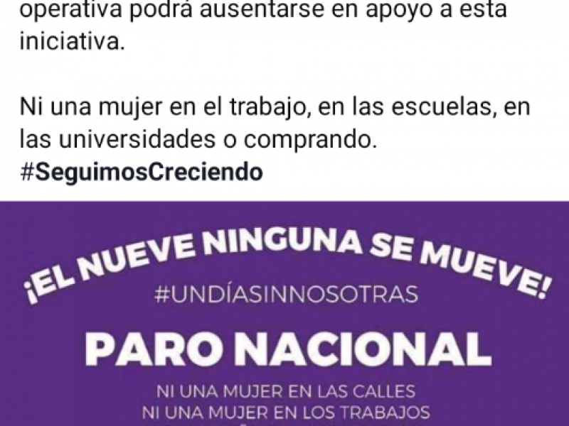 Instituciones zamoranas se suman a paro nacional