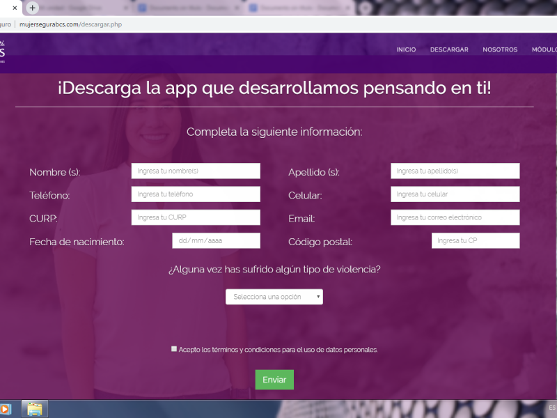 Instituto Sudcaliforniano  de las Mujeres crea app