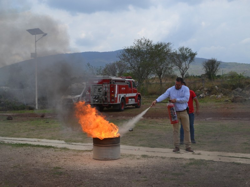 Integran brigadas de Protección Civil en Jacona