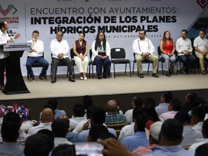 Integran planes hídricos municipales en Chiapas