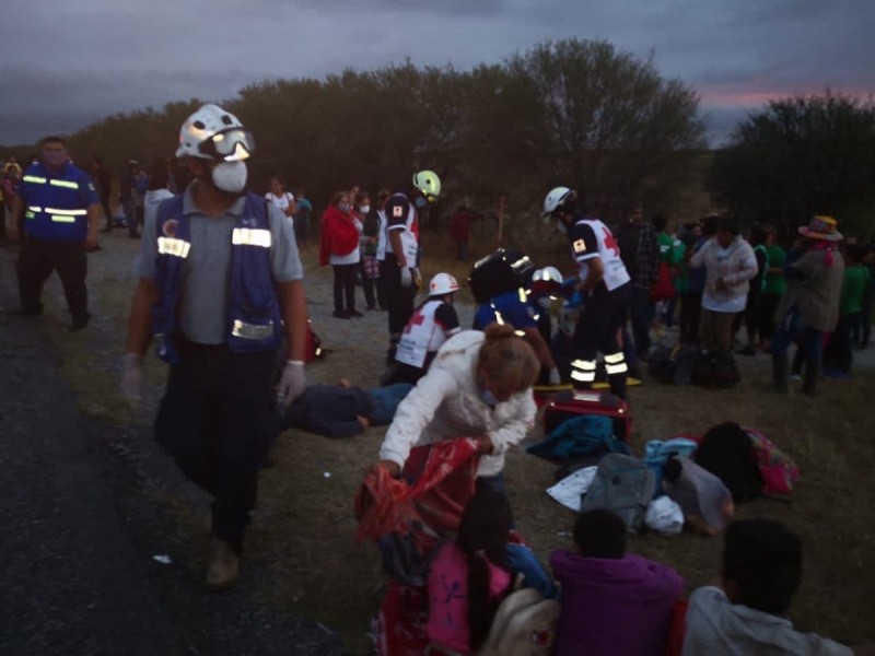 Integrantes de FRENAAA sufren accidente en Tamaulipas