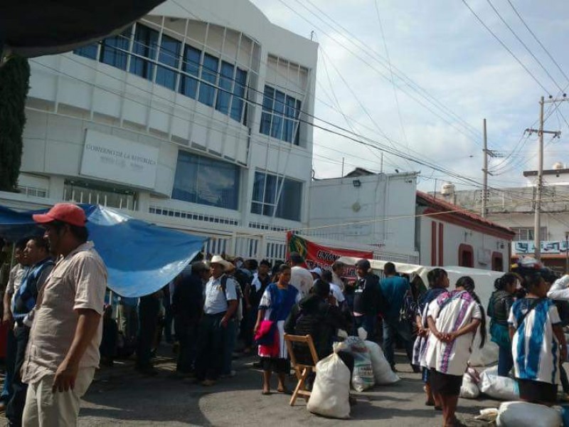 Integrantes de la UNTA toman oficinas de SEDESOL