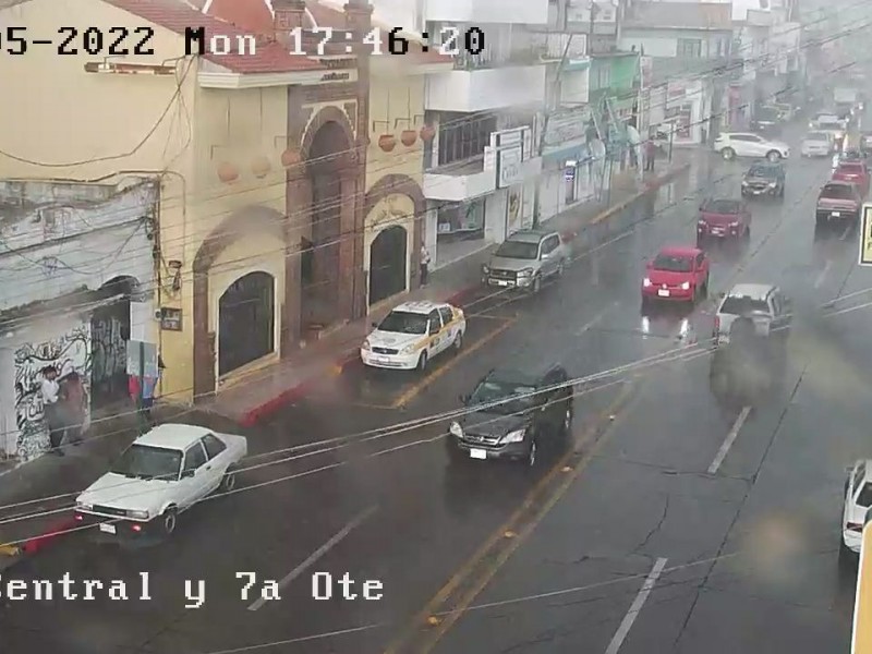 Intensas lluvias en la capital chiapaneca