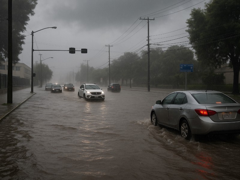 Intensas lluvias provocan inundaciones en Puebla