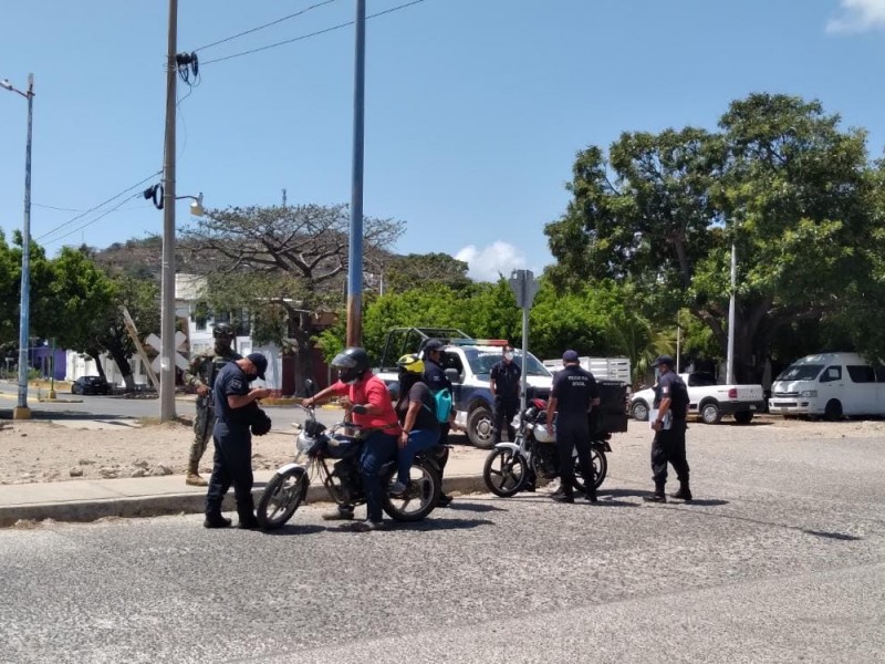 Intensifican operativos a motociclistas ante incremento de actos delictivos