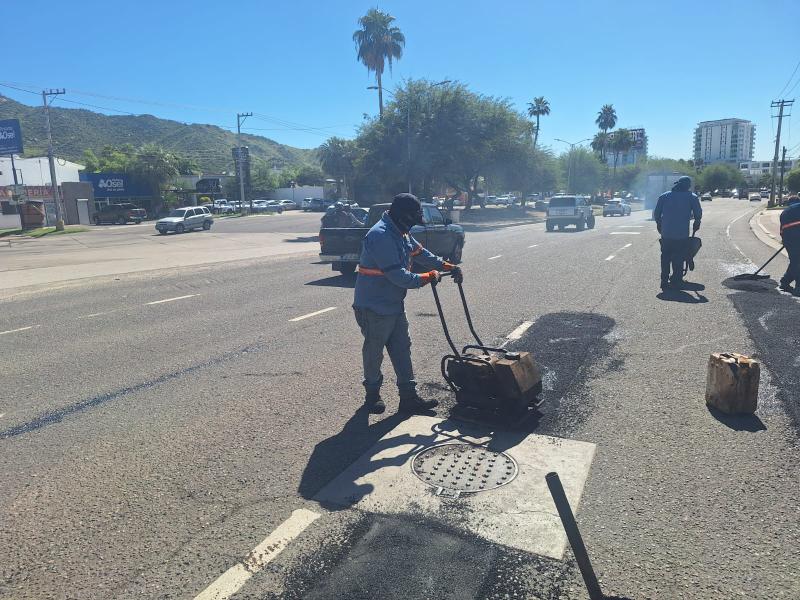 Intensificarán rehabilitación de vialidades en Hermosillo