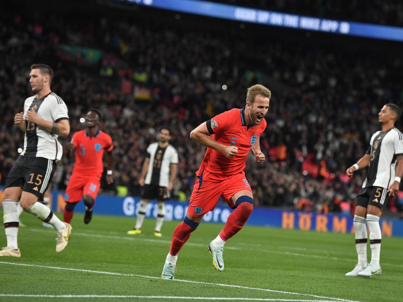 Intenso empate entre Inglaterra y Alemania en Wembley