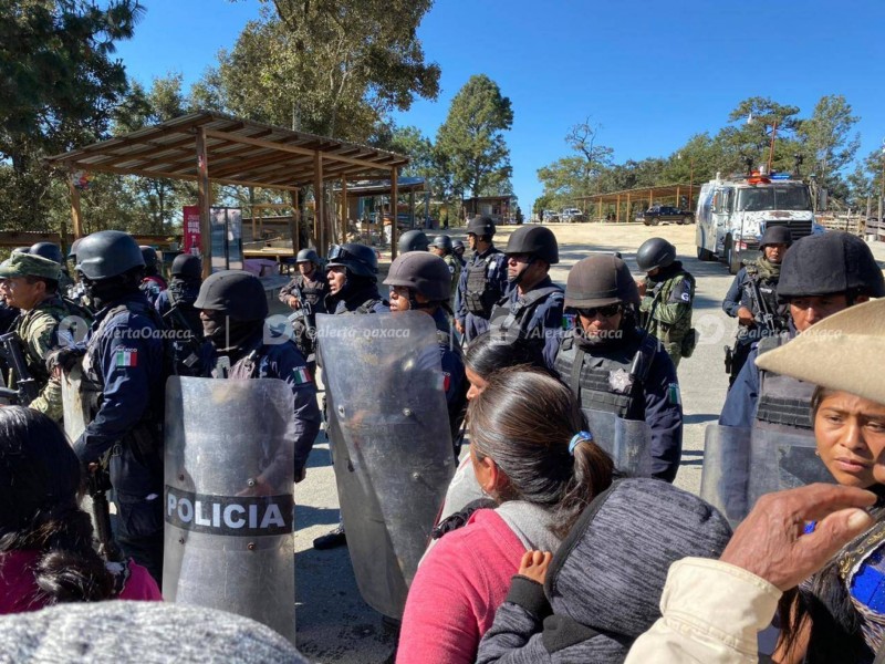 Interviene GN y SSPO por conflicto en Juquila