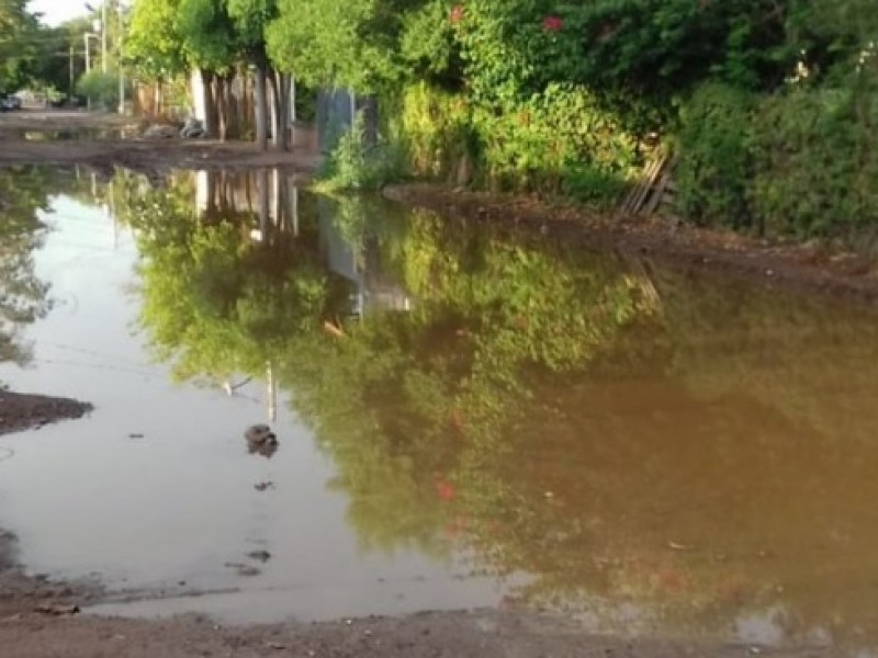 Intransitables, calles de la Francisco Villa, demandan pavimentación