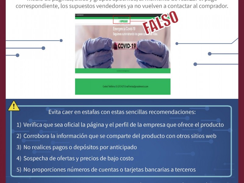 Investigan fraudes en venta de tanques de oxígeno en línea