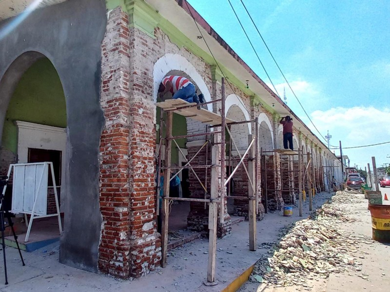 Invierten 2.4 mdp para restauración del Palacio Municipal en Espinal