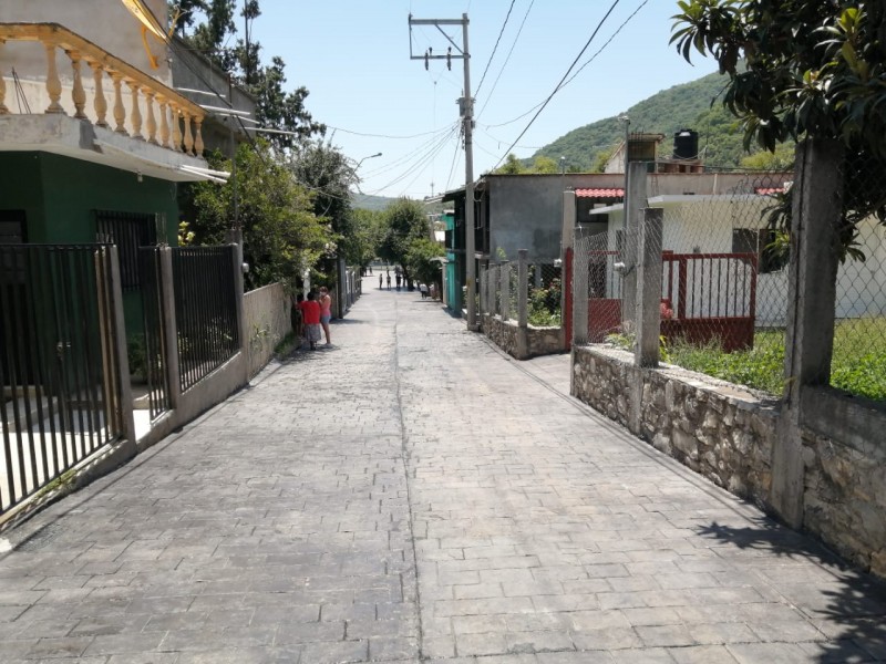 Invierten 4 mdp en rehabilitación en calle en Pinal