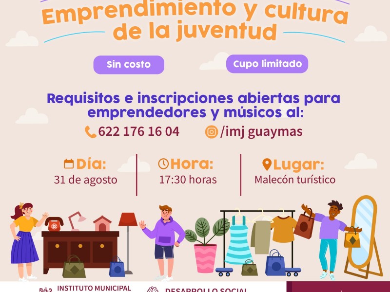 Invita Ayuntamiento de Guaymas a primera feria de emprendimiento