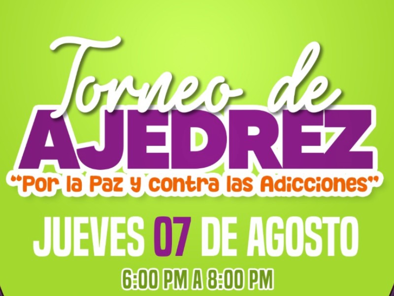 Invita Cultura Municipal a Torneo de Ajedrez