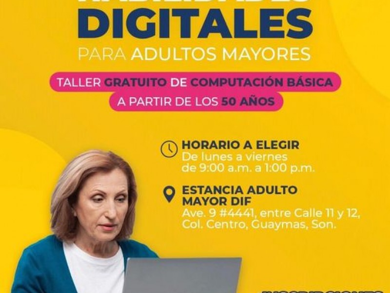 Invita DIF Guaymas a inscribirse en taller gratuito de computación