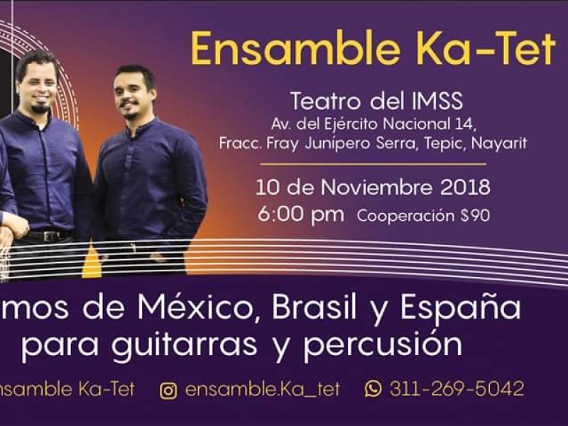 Invita ensamble Ka-Tet, a concierto con causa