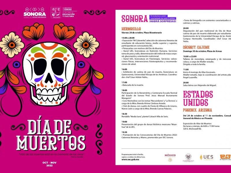 Invita SEC a celebrar Día de Muertos