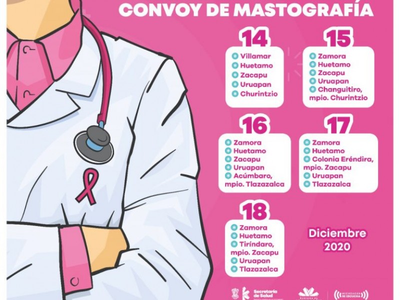 Invita SSM a mujeres a acudir a mastógrafos móviles