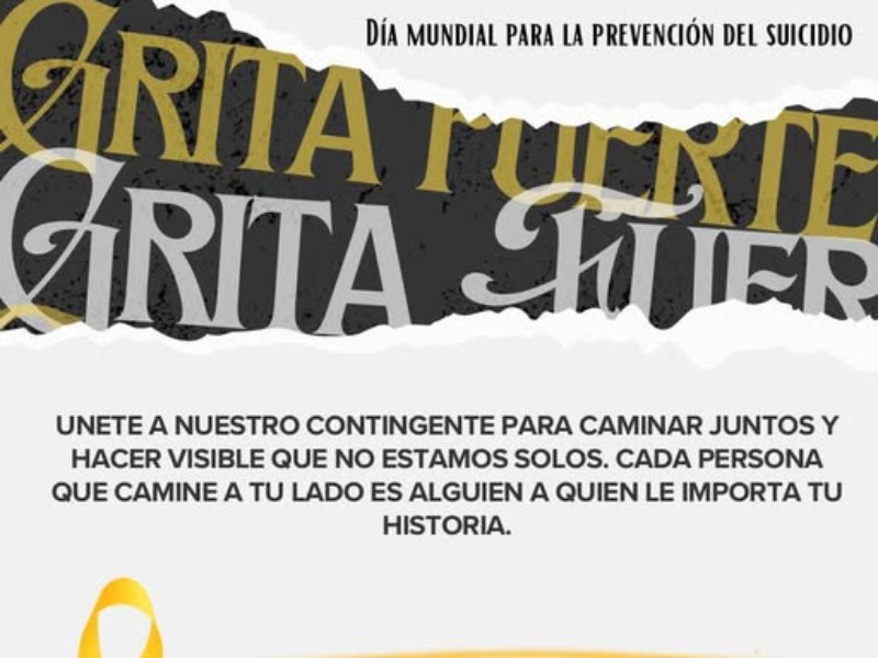 Invitan a caminata contra el suicidio en Xalapa