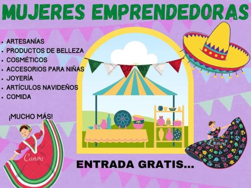 Invitan a feria de mujeres emprendesodaras en Tecomán