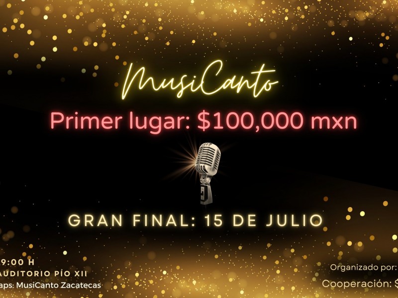 Invitan a final de concurso de canto