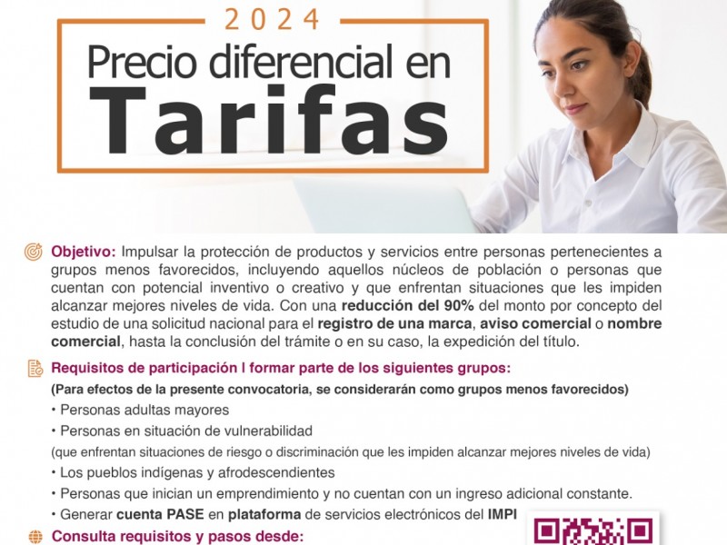 Invitan a participar en campaña “Precio diferencial en tarifas 2024”