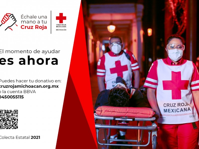 Invitan a participar en colecta de la Cruz Roja Michoacán