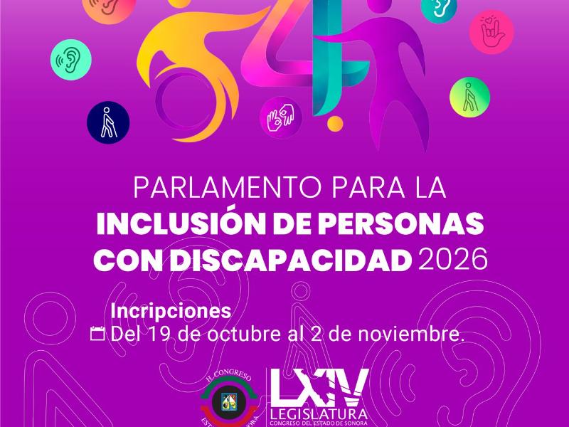 Invitan a participar en Parlamento de Inclusión 2026 en San Carlos