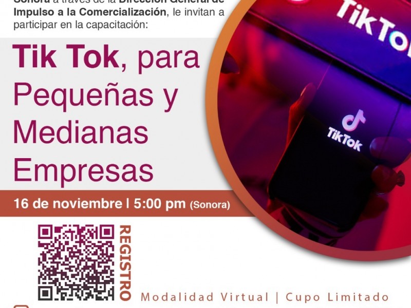 Invitan a plática “Tik Tok para pequeñas y medianas empresas