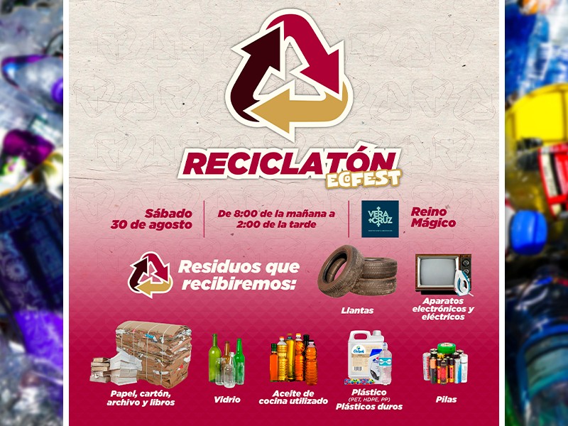Invitan a Reciclatón Ecofest este sábado en parque Reino Mágico