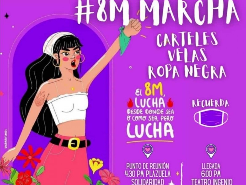 Invitan a sumarse a marcha pacífica este 8 de Marzo