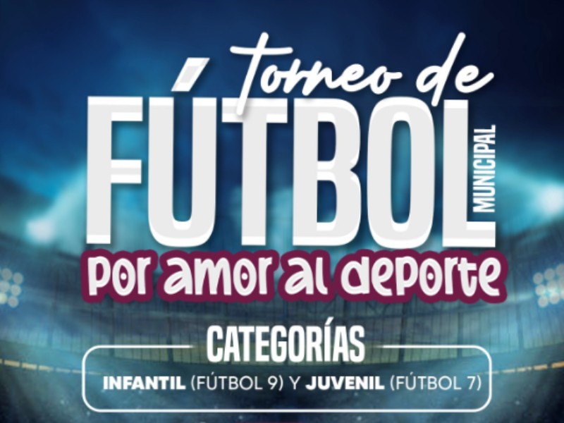 Invitan al 1er Torneo Municipal “Por Amor al Deporte”