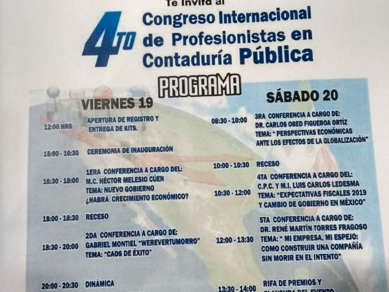 Invitan contadores a Congreso Internacional