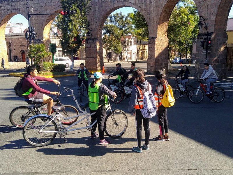 Invitar a rodada en pro de ciclovía dominical en Morelia