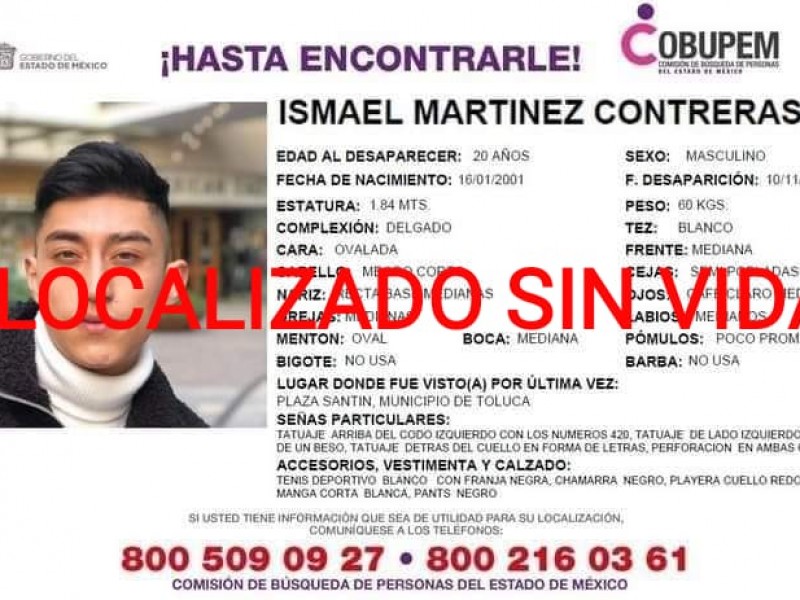 Ismael estaba en la morgue, tenía tres meses desaparecido