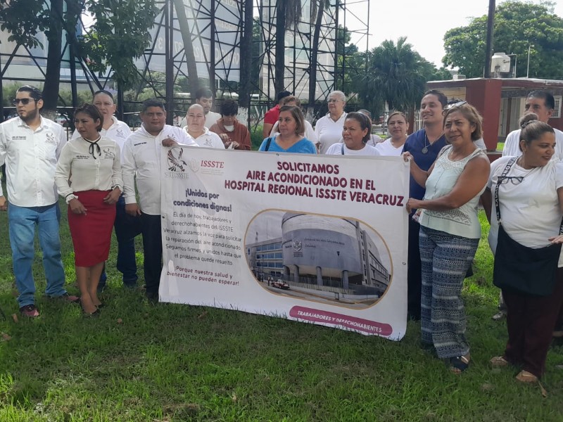 Denuncian sindicato de trabajadores del ISSSTE en Veracruz deficiencias en hospital