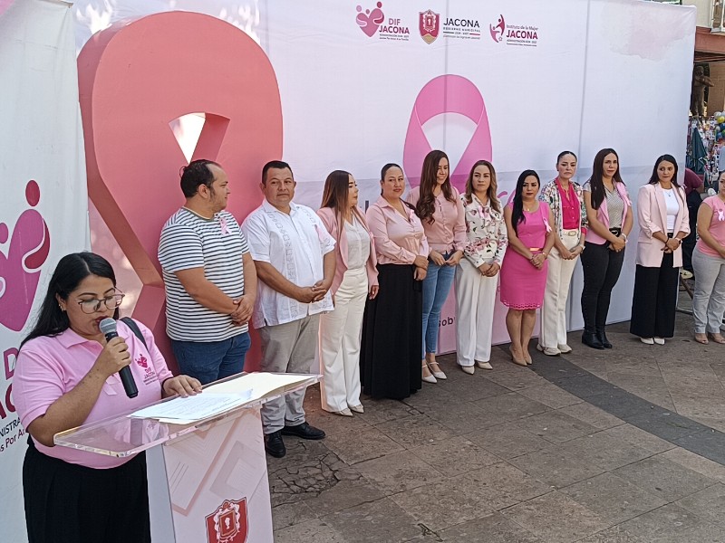 Jacona inicia mes Rosa con prevención a mujeres