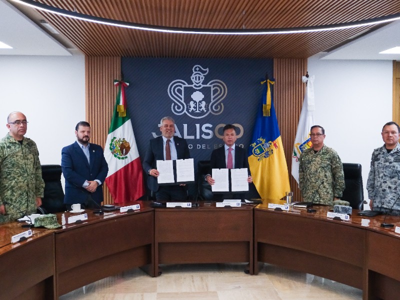 Jalisco y Michoacán firman convenio de colaboración en materia de seguridad