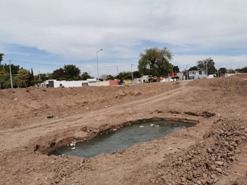 JAPAMA abandonó obra de socavón tras 2 días de trabajo