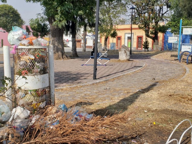 JARDÍN DE LOS REMEDIOS EN PÉSIMAS CONDICIONES