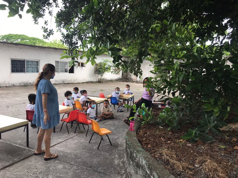 Jardín de niños en Boca del Río sin energía eléctrica